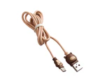 Data Cable Cartoon Fast Charging 2.1A Type-C Charger Cord Wire for Mobile Phone-Brown