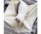 Reversible Cat Hammock, Breathable Pet Cage Hammock, Double-Sided Hanging Pet Hammock Bed for Cats, Ferret, Other Small Animals (M)