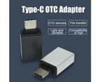 Bluebird Type-C Male to USB 3.0 Female OTG Adapter Converter for Android Phone USB Disk-Silver