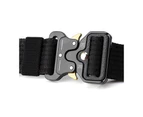 Tactical belt,unisex military belt with quick release metal buckle