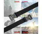 Tactical belt,unisex military belt with quick release metal buckle