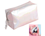 Clear Travel Cosmetic Bag Iridescent Toiletry Bag Portable Wash Bag