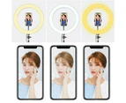 Bluebird Portable 10 Inch LED Ring Fill Light Selfie Photo Video Studio USB Dimmable Lamp- Light+Adapter+Phone Clip