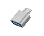 Bluebird Portable Type-C Male to Female OTG Converter Adapter for Android Smartphones-Silver