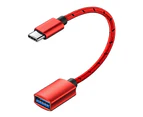 Bluebird OTG Type-c Male to USB 3.1 Female Extension Charging Cable Converter Adapter-Red
