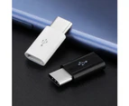 Bluebird Micro USB Female to Type-C Male OTG Adapter Phone Charge Data Transfer Converter-Black