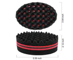 2Pcs Small Holes Hair Twists Sponge Hairdressing Brush For Dreads Locking Twist Afro Curl Coil Comb Care Tool