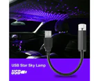 Knbhu Projector Light Multifunctional Portable USB Starry Sky Projection Night Lamp Interior Decoration for Car Roof-Blue