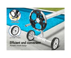 ALFORDSON Pool Cover Roller 6m Adjustable Solar Blanket Reel Swimming Grey