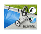 ALFORDSON Pool Cover Roller 6m Adjustable Solar Blanket Reel Swimming Grey