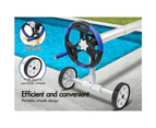 ALFORDSON Pool Cover Roller 6m Adjustable Solar Blanket Reel Swimming Blue