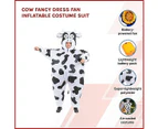 Cow Fancy Dress Fan Inflatable Costume Suit