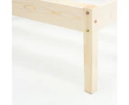 Timber Bed Frame/Pine Wood/MDF/Easy Assembly/Natural Wood Color