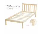 Timber Bed Frame/Pine Wood/MDF/Easy Assembly/Natural Wood Color
