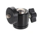 Bluebird Black 1/4 360 Swivel Mini Ball Head Screw for Camera Tripod DSLR Ballhead Stand-