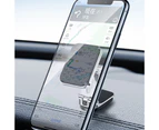 Bluebird Car Phone Holder Foldable 360 Degree Rotation Magnetic Plate Car Navigation Mobile Phone Bracket Support for Driving -Silver