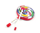 Bestjia 6inch Lollipop Drums Kids Music Teaching Aid Wooden Percussion Instrument Toy