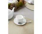 Placemat，Placemat - Beige Round 6Pc,Classic Woven Round Placemats, 15" Diameter, Natural 6 Count