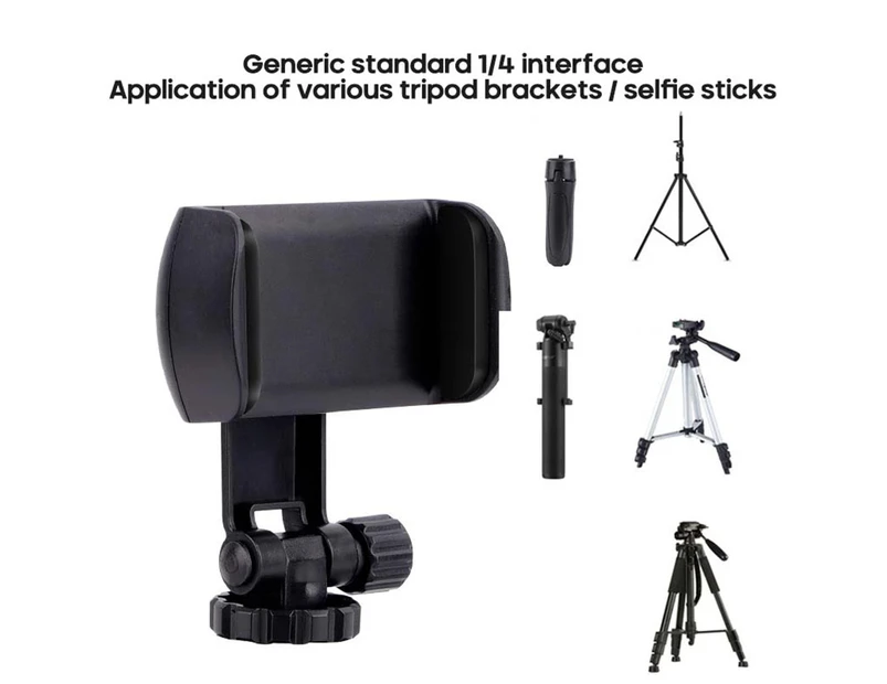 Bluebird 360 Degree Rotation Mini Video Tripod Stand Handle Grip with Mobile Phone Clip-Black