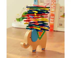 Bestjia Wooden Elephant Camel Animal Balancing Stack Colorful Block Development Kids Toy - Camel#.