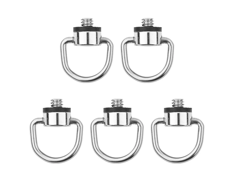 Bluebird 1/4inch Metal D-Ring Camera Tripod Monopod Screw Adapter for Quick Release Plate- 5pcs