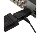 Colorfulstore HD 1080P HDMI-compatible to VGA Converter Adapter with Audio Cable for PC X-box Projector-Black