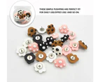Push Pins for Cork Boards, 25pcs Paw Print Thumb Tacks w/Storage Box, Decorative Pushpins for School Home Office Crafts