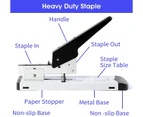 Stapler Heavy Duty, Office Stapler with 100 Sheet, Staples Manual Big Stapler Metal Include 23/13 & 23/8 Staples