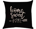 Pillow Covers 18x18 Set of 4, Modern Sofa Throw Pillow Cover, Decorative Outdoor Linen Fabric Pillow Case for Couch Bed Car 45x45cm (18x18,Set of 4) Black