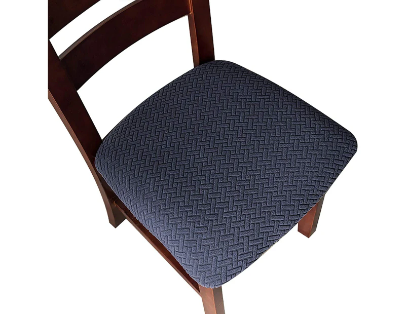 Seat Covers For Dining Chairs Seat Covers Kitchen Chair Covers (2 Pieces) - Navy Blue