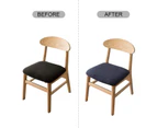 Seat Covers For Dining Chairs Seat Covers Kitchen Chair Covers (2 Pieces) - Navy Blue