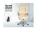 Artiss Executive Gaming Office Chair Computer Arm Chairs Work Seating Beige