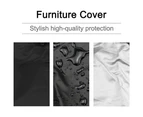 Outdoor Folding Chair Covers Waterproof Dustproof Lawn Furniture Covers,71*110cm,black
