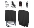 Folding Chair Covers Waterproof Garden Furniture Covers 96X85Cm Black
