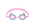 Kids Swim Cap&Goggle, Fun Swimming Cap&Goggle for Kids & Toddlers,High Elastic Silicone Waterproof Swim Cap-pink pig