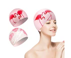 Swim Cap Waterproof Shower Cap Comfortable Swimming Cap Durable Soft Adult Swimming Cap Young Women Girls-3 Pieces