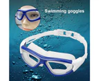 Nvuug Anti-fog Swimming Goggles Professional Anti-fade Not Tight Diving Glasses for Water Sports-Blue