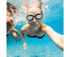 Adult Training Googles, Swim Goggles Anti-Fog UV Protection Mirrored Adult Swim Goggles, Swimming Glasses-cool black