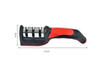 Knife Sharpener 3 Stage Knife Sharpening Tool for Dull Steel, Paring, Chefs and Pocket Knives to Repair, Restore and Polish Blades