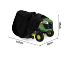Lawn Mower Cover -Tractor Cover,Heavy Duty 210D Polyester Oxford-Black140x66x91CM