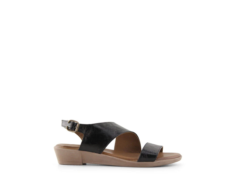 BUENO ALEX FLAT SANDALS - Black