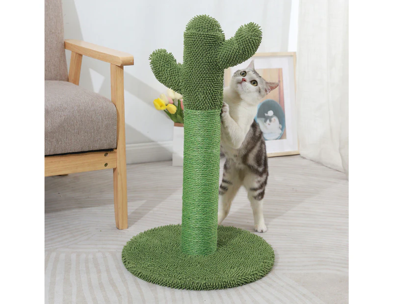 Cactus Cat Scratching Posts Pole Tree Kitten Climbing Scratcher Furniture Toys