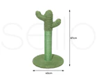 Cactus Cat Scratching Posts Pole Tree Kitten Climbing Scratcher Furniture Toys