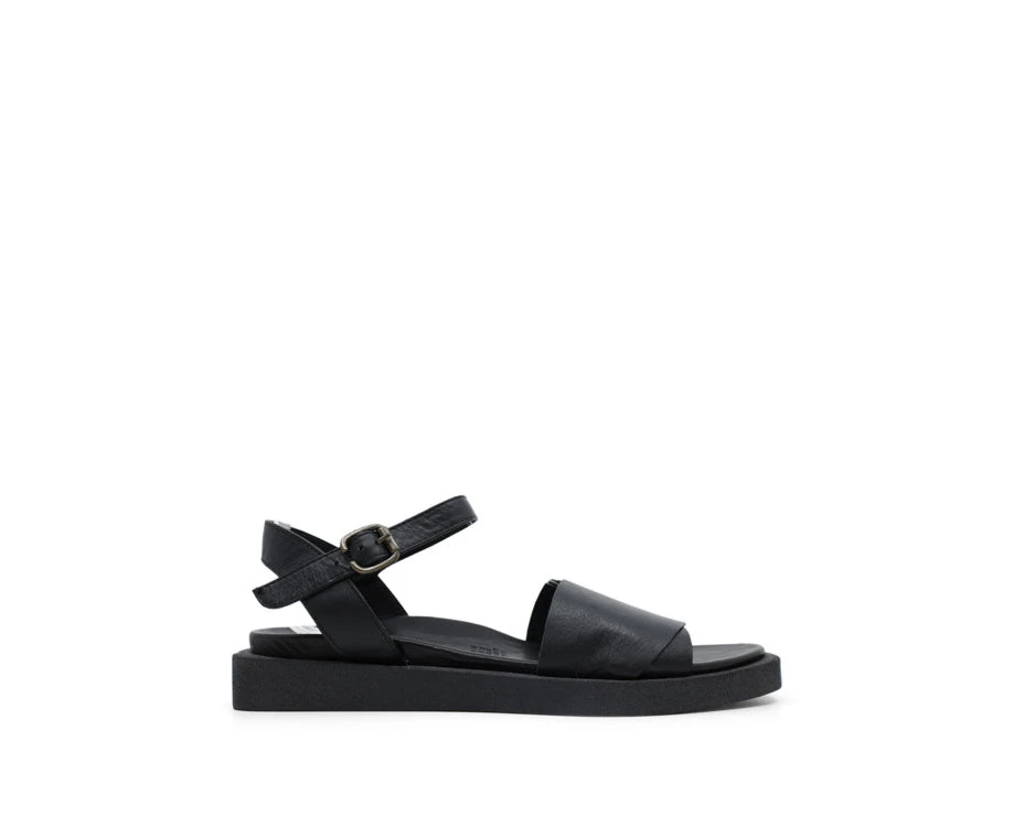 BUENO JANE FLAT SANDALS - Black