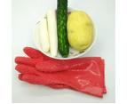 Peeling Gloves - Redpair Potato Peeler Gloves Anti-Slip Vegetable Processing Tool Peeling Gloves Utility Kitchen Gadget (Rosy M)