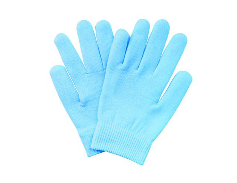 1 Pairs Moisturizing Gloves Cotton Gloves Moisturizing Sleeping Gloves-Blue