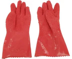 Pair Potato Peeler Gloves Anti-Slip Vegetable Processing Tool Peeling Gloves Utility Kitchen Gadget (Rosy M)Peeling Gloves - Red