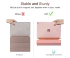 Smart Case for The IPad Air 2, Smart Case Cover Translucent Frosted Back Magnetic Cover with Auto Sleep/Wake Function Rose Gold