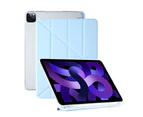 Protective Case Compatible with iPad mini 6（8.3Inch）with Pencil Holder, Case with Soft TPU Y -shaped White ice blue