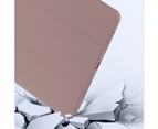 Protective Case Compatible with iPad mini 6 Without Pencil Holder, TPU+PU , Auto Sleep/Wake Cover Rose gold